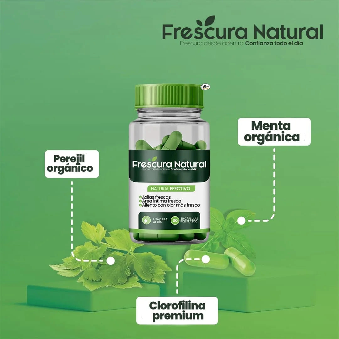 FRESCURA NATURAL® Suplemento desodorante corporal natural