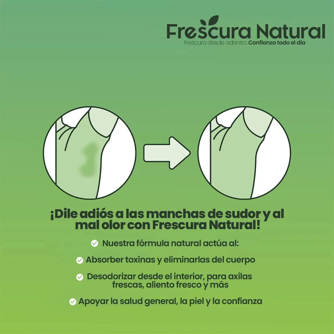 FRESCURA NATURAL® Suplemento desodorante corporal natural