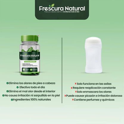 FRESCURA NATURAL® Suplemento desodorante corporal natural