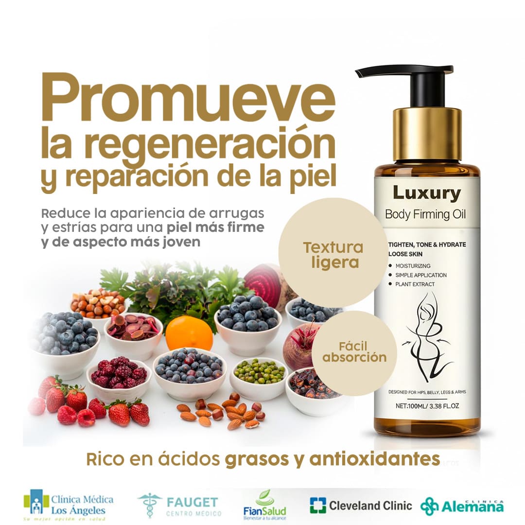 Aceite Corporal Reafirmante Adiós flacidez. Adiós estrías